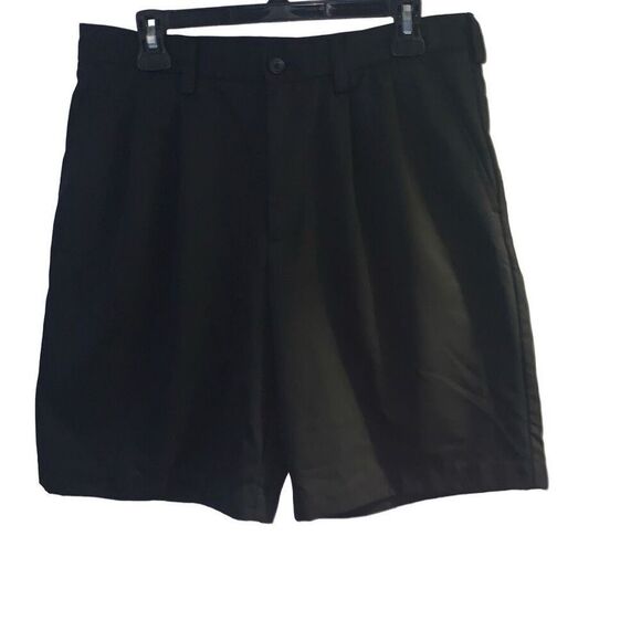 Pre Owned Men's Izod Black Golf Shorts Size 32 Performance Style Athletic - Picture 1 of 11